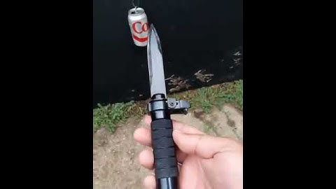 Spring Loaded Ballistic Knife