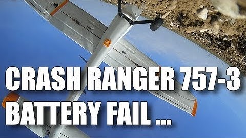 FPV Crash - Plane Ranger 757-3 - Big Crash  (2nd)
