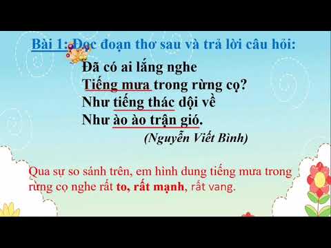 Video LỚP 3 tuần 10 luyện từ và câu so sánh dấu chấm - youtube