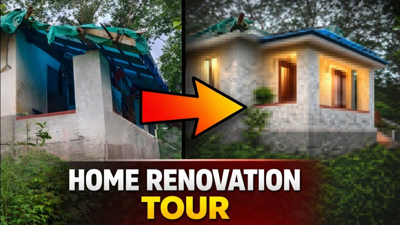 ഞങ്ങൾ തിരിച്ചു വന്നു...🥰Home renovation tour🏠 #farzanaashi #hometour #familyvlog #homerenovation 