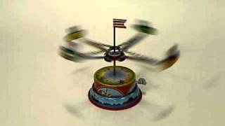 Tin Toy Carousel - Rocket Ride
