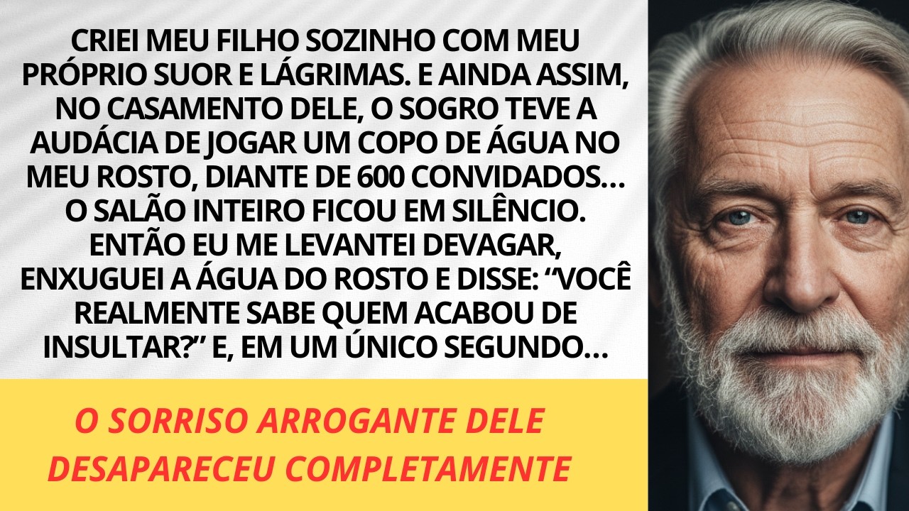 Criei meu filho sozinho — no casamento dele, seu sogro me humilhou da pior forma. E o que ele fez...