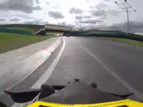 Charlie McLeod IAME cadet kart onboard at pfi - YouTube