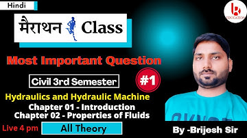 HHM #1| All Theory | Most Important Question |previous year paper |Civil 3rd Semester by Brijesh sir