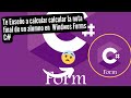 Calcular Nota Final Windows Forms C# IDE