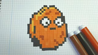 Como Dibujar la NUEZ de Plants vs Zombies Pixel Art Tutorial