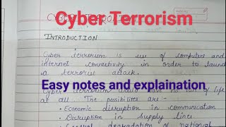 cyber terrorism | cyber terrorism in cyber security