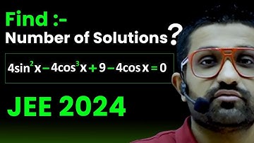 Find the Number of Solutions of this Equation (JEE Main 2024) #jeemaths