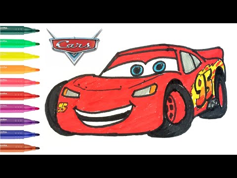 Easy Drawing Lightning Mcqueen I Kolay Şimşek Mcqueen Çizimi I How To Draw