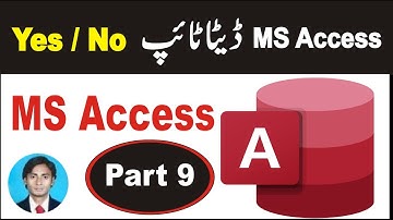 ms access tutorial for beginners part 9 | yes/no data type in ms access | sir majid ms access