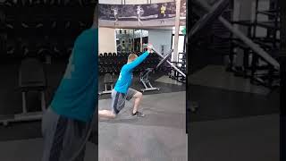 Overhead Landmine Lunges