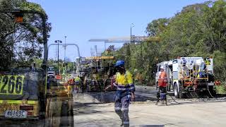 Road resurfacing Time lapse Video