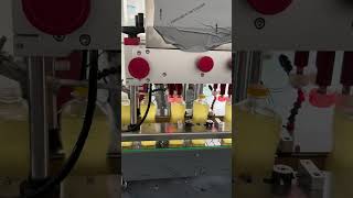 Edible oil cap tightener machine with lid sorting system #cappingsystem #equipment