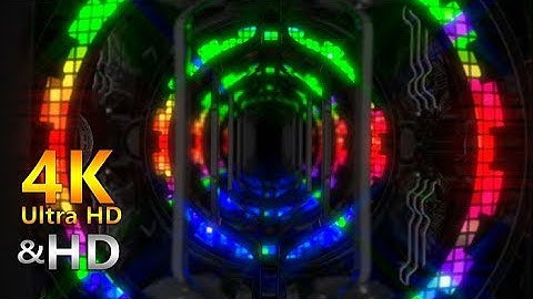 Colorful 3D LED Tunnel | 4k VJ Loops | Motion Graphics Background