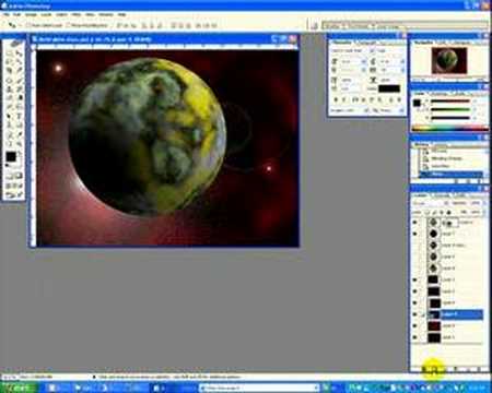 Create a space scene in Photoshop CS - part 6