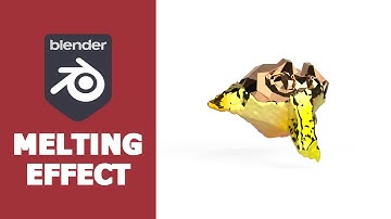 Melting object in blender - Blender Tutorial