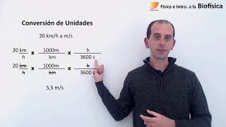 3 Física e Introducción a la Biofísica: Conversión de unidades screenshot 2