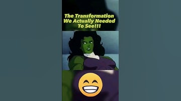 She-Hulk Transformation: How Animation Outperformed Live-Action💪😃😉🔥#shorts #shehulk #mcu #mcuedit