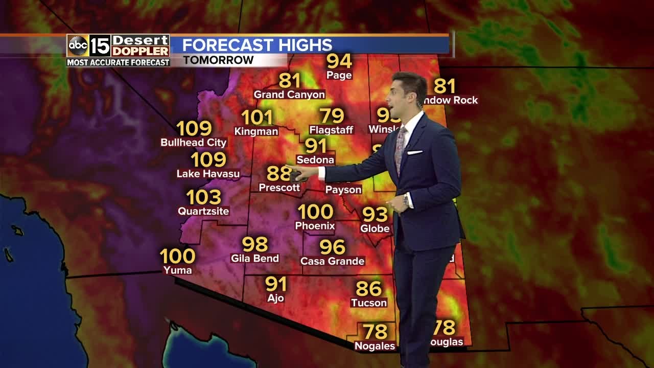 Scattered showers across the Valley - YouTube