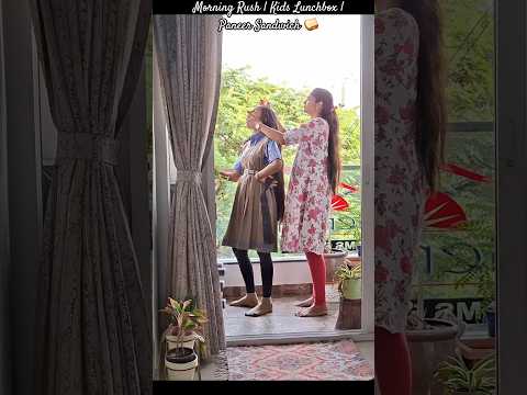 Recipe in Description 👇🏻 | First Day of School 🎒 | Kids Lunchbox | Paneer Sandwich 🥪 | Arbi Curry 🍛