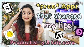 *free* productivity & self care apps for android & ios | how i use them to improve my life ✨ screenshot 1