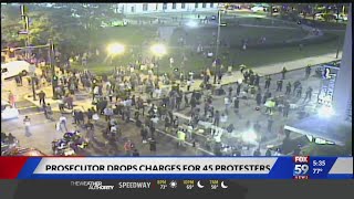 Allen County prosecutor drops charges for 45 protesters