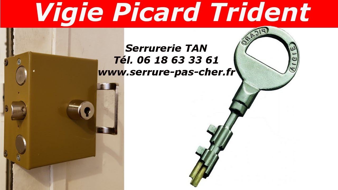 Changer sa serrure Vigie Picard Trident en serrure Périclès Trident