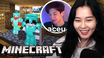 39daph Plays Minecraft: Hardcore - w/ Aceu Part 4