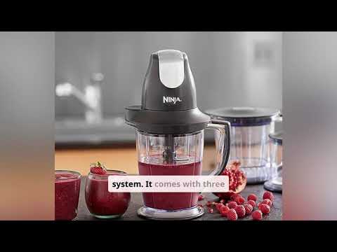 Ninja Master Prep QB1004 450W Blender Food Processor with 3 Versatile Bowls