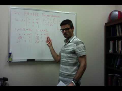 math455 - PA=LU factorization