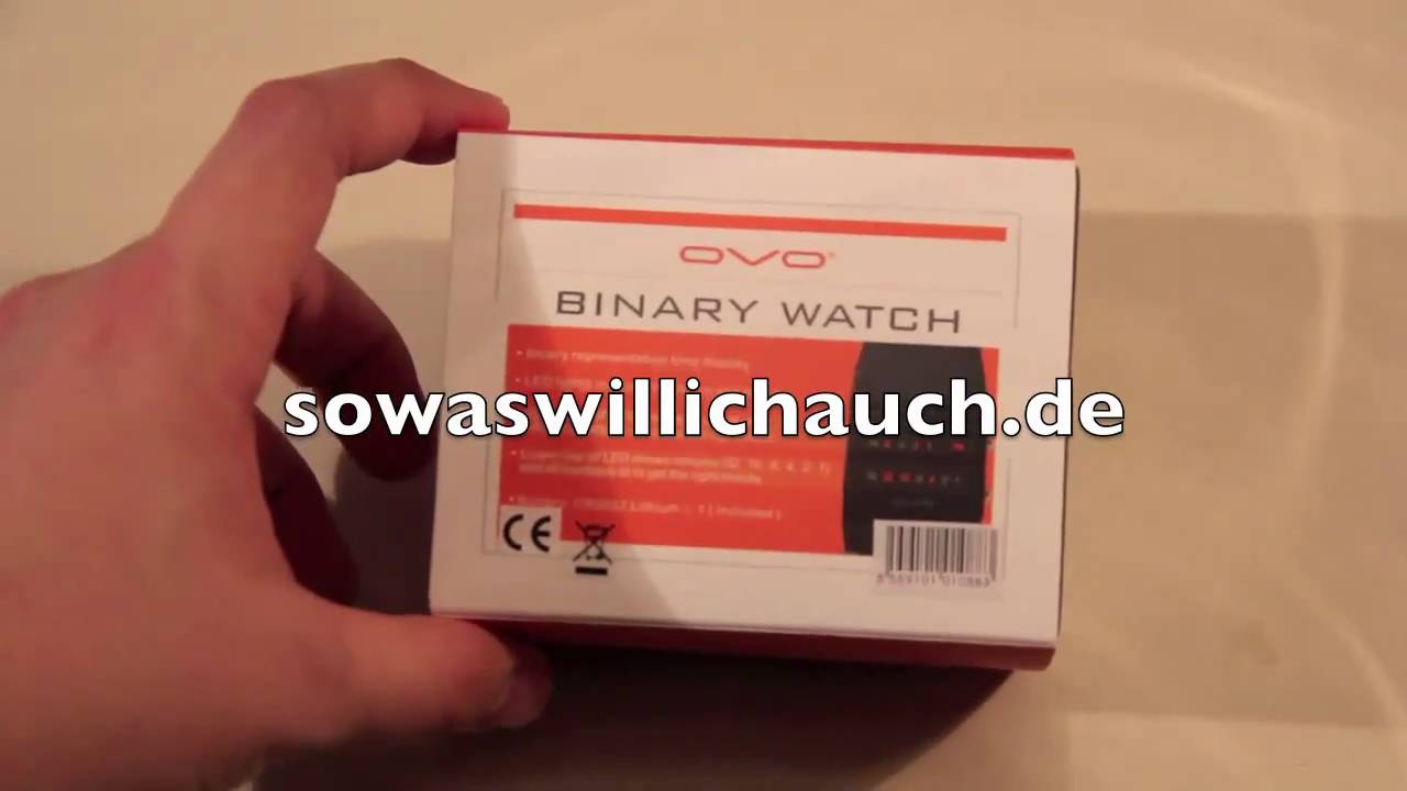 Binary Watch Unboxing and Hands On - English