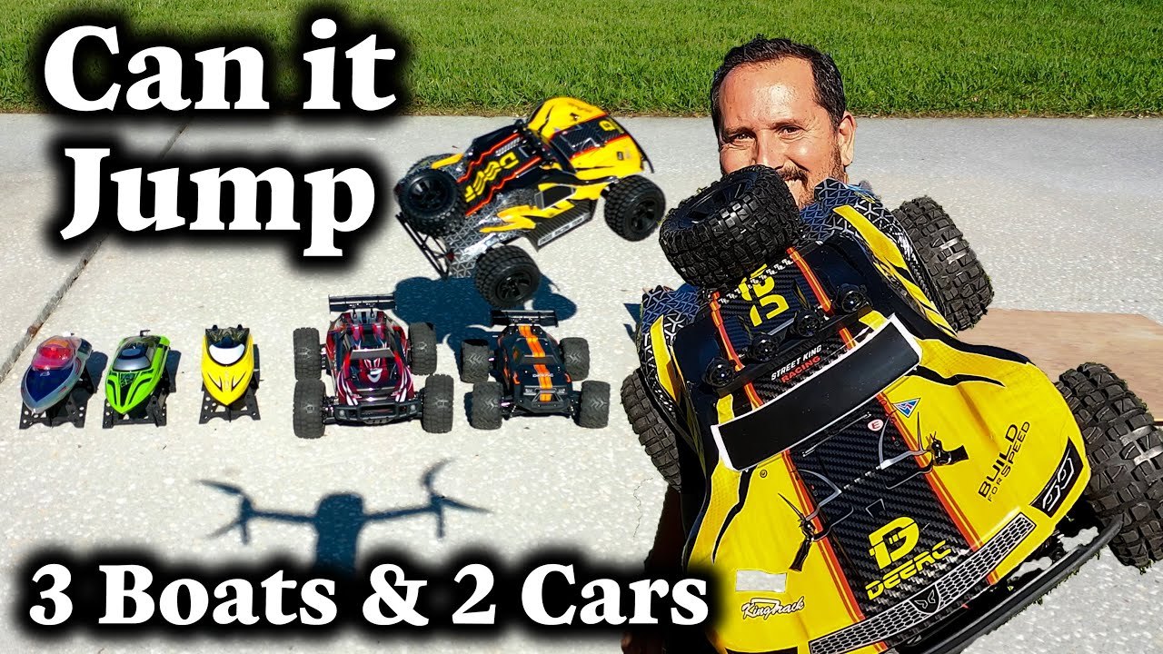 DEERC 1:10 Large Scale RC Car 9201E 4WD 48 Km/h High Speed Remote