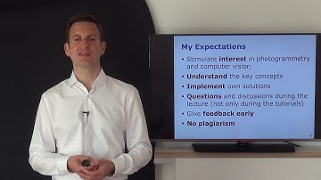 Photogrammetry I - 00 - Welcome to the Photogrammetry I Course of 2020 (Cyrill Stachniss, 2020)