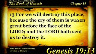 Genesis Chapter 19 - Bible Book #01 - The Holy Bible KJV Read Along Audio\/Video\/Text