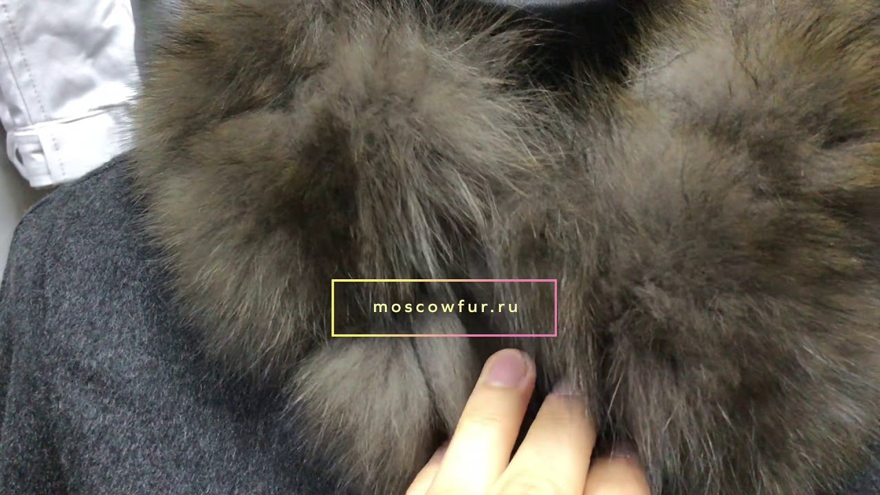 Кашемировое пальто с меховым воротником из песца - ПИНК