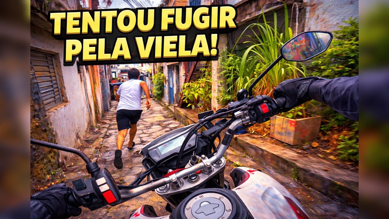Ele correu pra viela… mas esqueceu de um detalhe