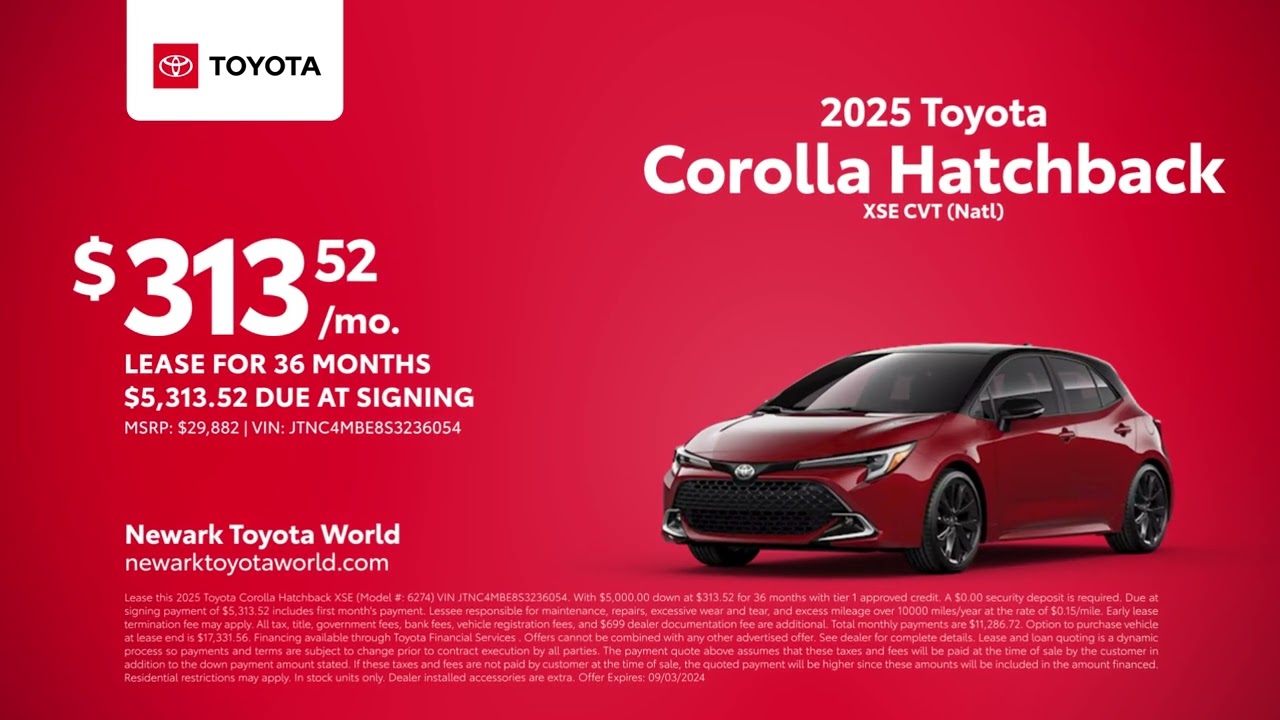 Toyota Corolla Hatchback 08/13/2024 4181075