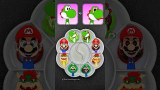 Super Mario Color Mixing: Normal 🍀 vs Horror 🧬 What is scarier? 👹 #sprunki #mario #colormixing