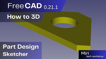 FreeCAD version 0 21 1 part #24 2024  How to 3D