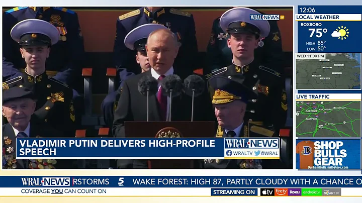 Putin delivers 'high-profile' speech; leads scaled-back Victory Day in Moscow