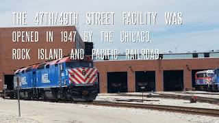Inside Metra's 47th/49th St Facility
