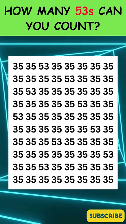 How many 53s can you COUNT in the grid? 🤯 #SpotTheEmoji #Quiz #MindGame #PuzzleTime