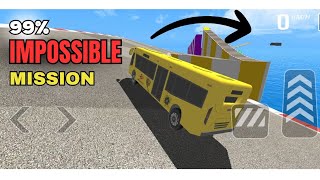 99% IMPOSSIBLE Mega Ramp Mission 😱 || Bus Simulator Ramp Stunt 🛣️