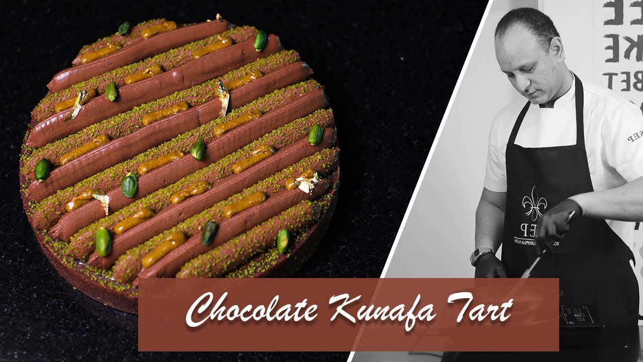 Chocolate Kunafa tart | Vikas Bagul | School For European Pastry & Culinary Arts | Viral Chocolate