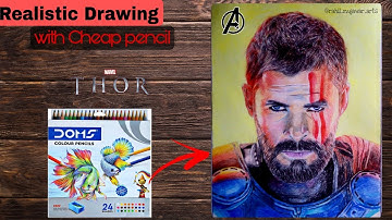 Thor Realistic Drawing 😍 || How To Draw Chris Hemsworth