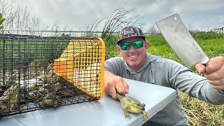 Fried Frog Toes (Catch \& Cook Bull Frog)