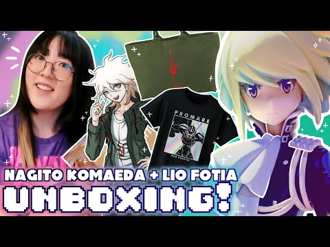 SIMPING IN STYLE ✨ NagiTOTE + Lio Fotia | Anime Figure & Apparel Unboxing | Danganronpa & Promare