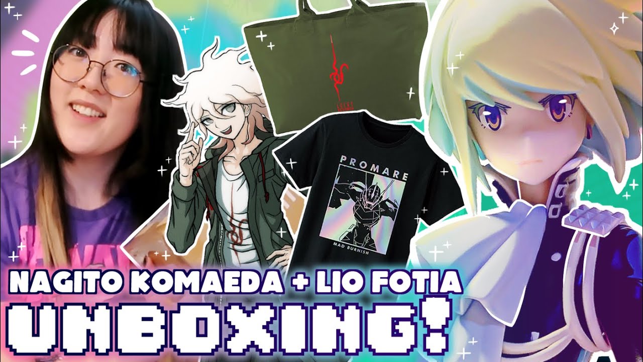 SIMPING IN STYLE ✨ NagiTOTE + Lio Fotia | Anime Figure & Apparel Unboxing | Danganronpa & Promare