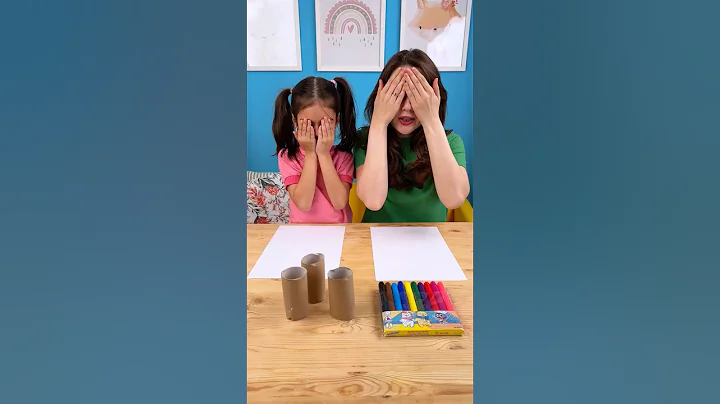 🎨 WOW Tube DRAWING! 🧻 Easy Art Trick for KIDS to Try ✏️ #shorts #kids thumbnail