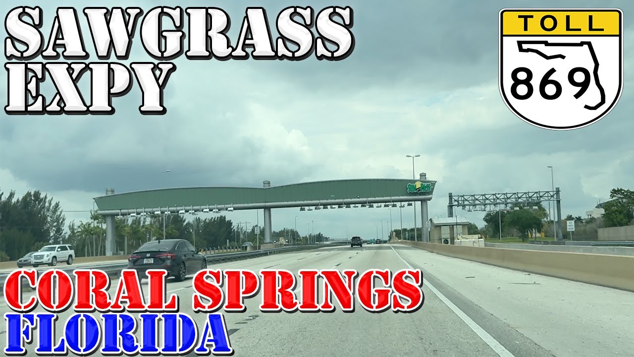 FL 869 North Sawgrass Expressway Coral Springs Florida 4K Highway Drive YouTube